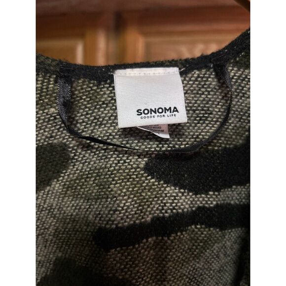 Sonoma Camouflage Print Ruana Wrap with Fringe - Picture 5 of 5